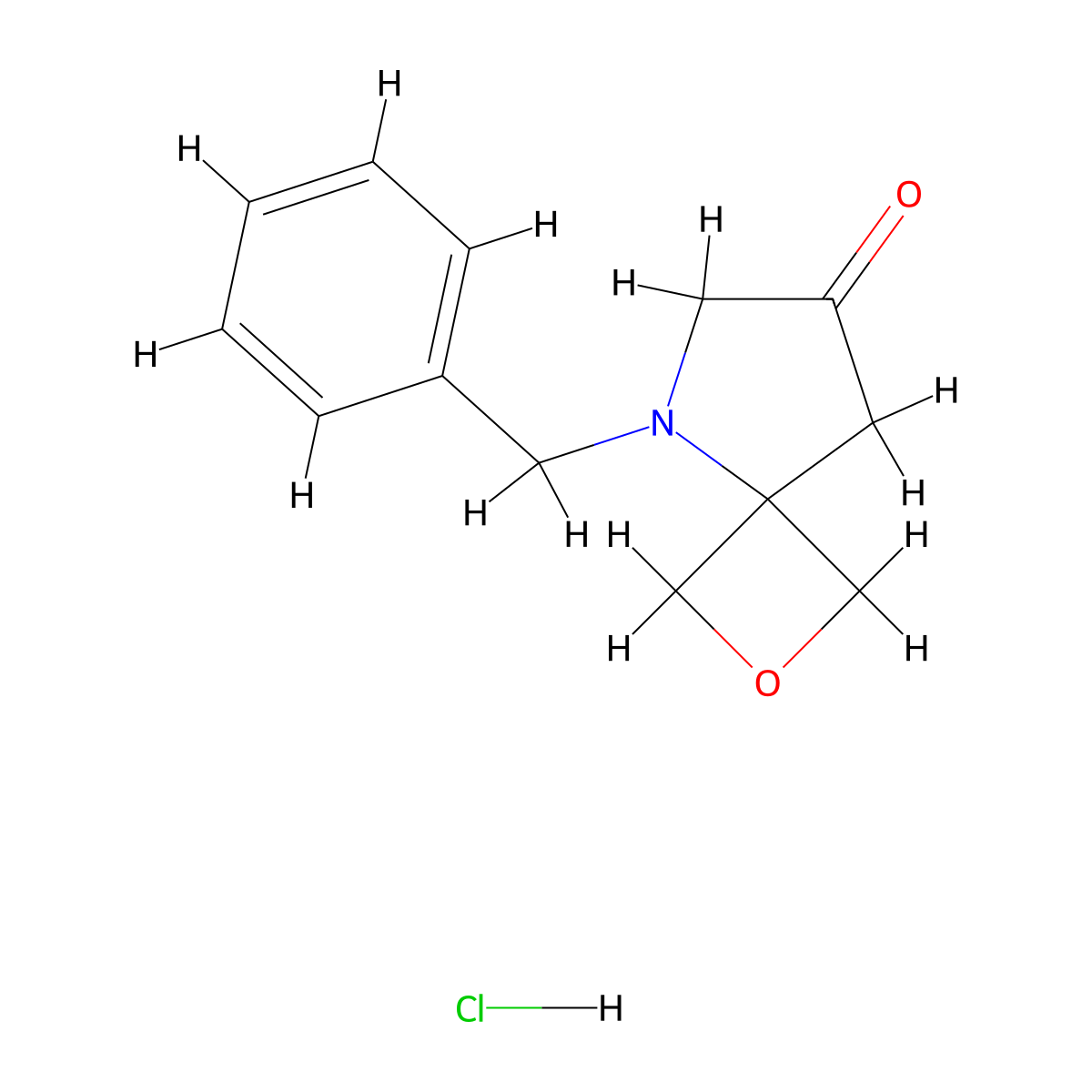 5-Benzyl-2-oxa-5-azaspiro[3.4]octan-7-one hydrochloride molecular structure, CAS 2287311-49-1