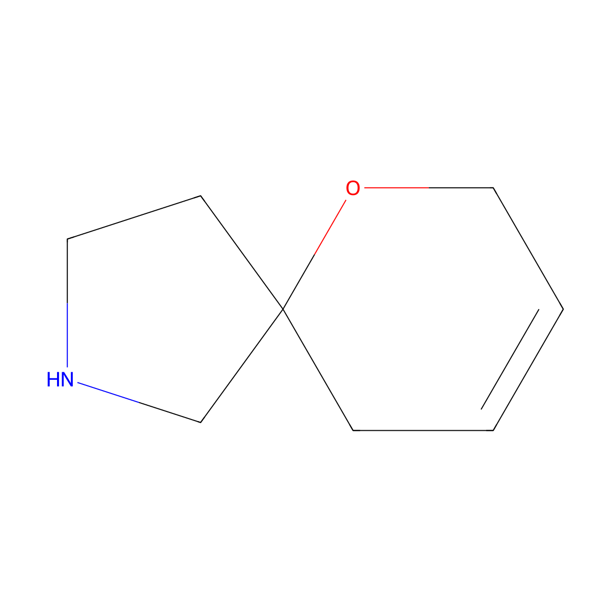6-Oxa-2-azaspiro[4.5]dec-8-ene molecular structure, CAS 2287312-01-8