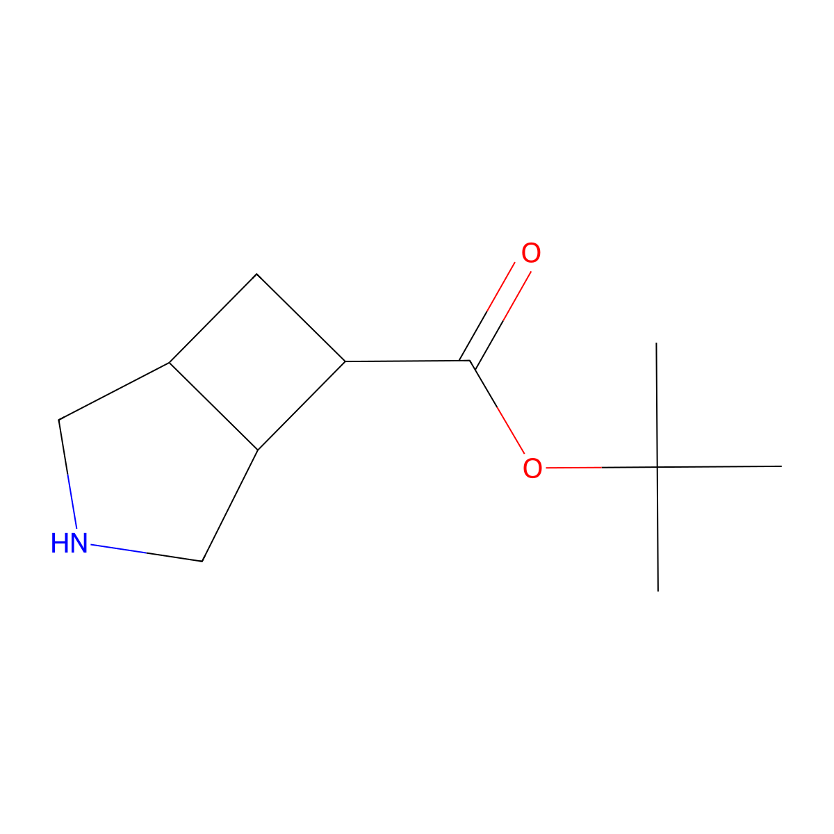 Tert-butyl 3-azabicyclo[3.2.0]heptane-6-carboxylate molecular structure, CAS 2287312-44-9