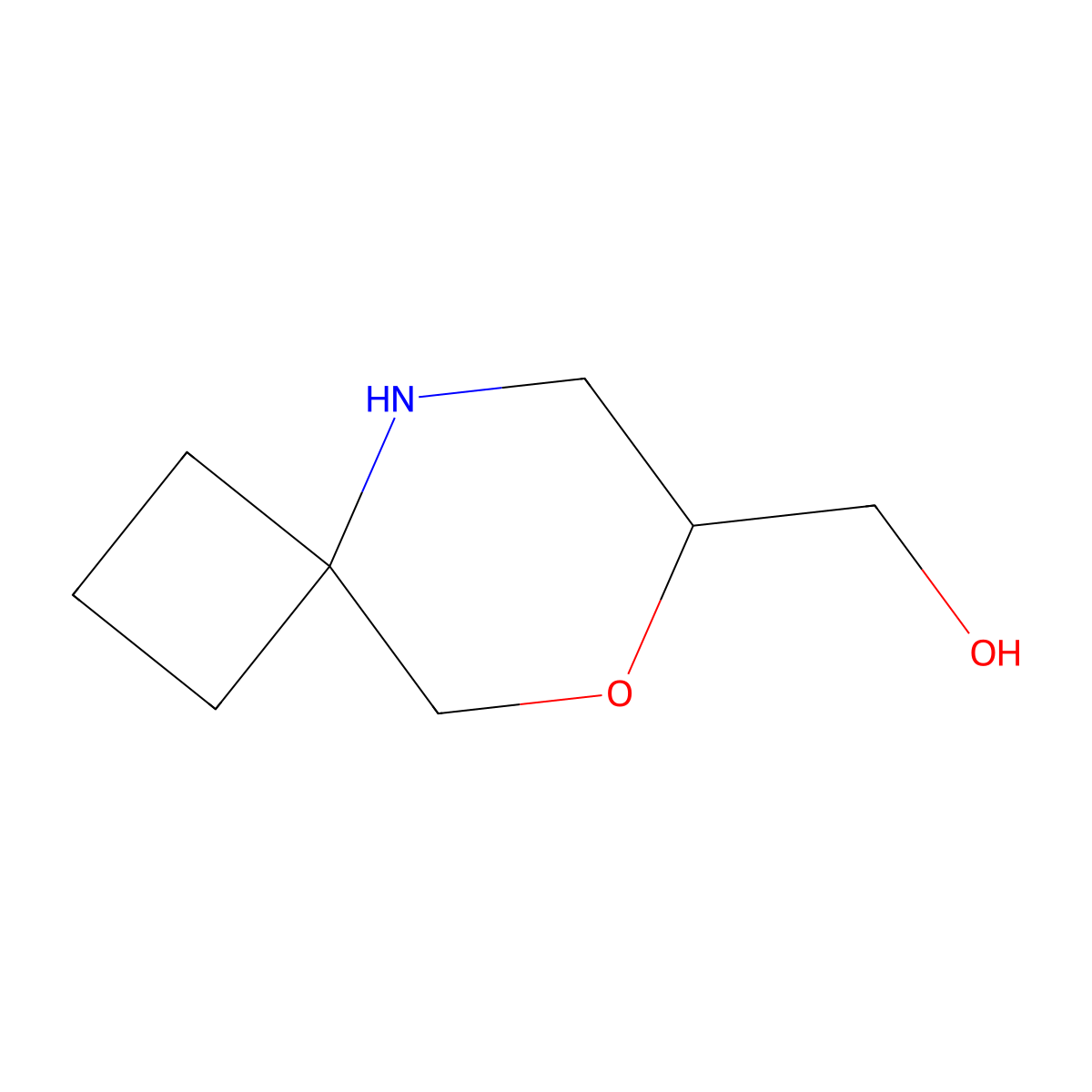{8-Oxa-5-azaspiro[3.5]nonan-7-yl}methanol molecular structure, CAS 2287313-39-5