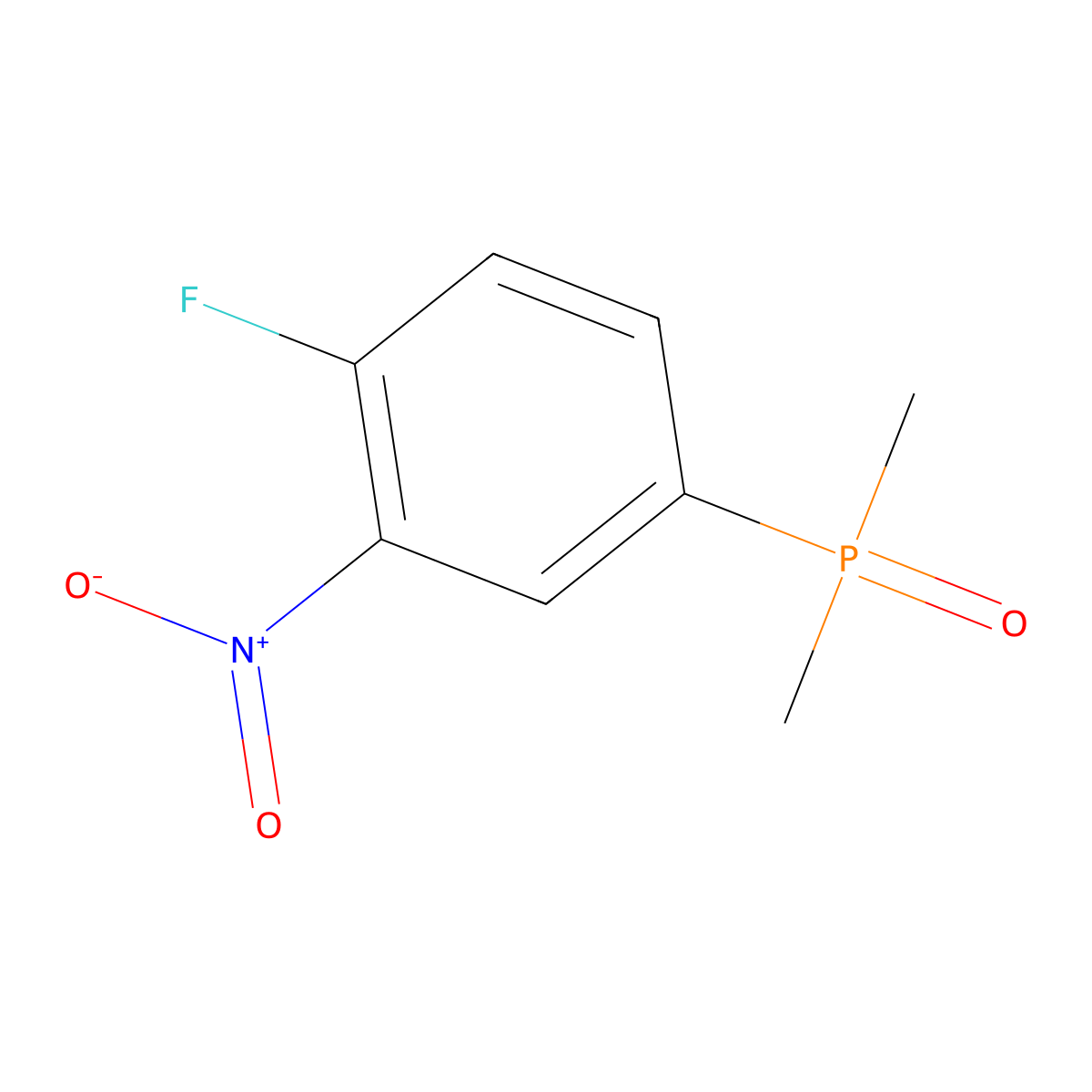 4-(Dimethylphosphoryl)-1-fluoro-2-nitrobenzene molecular structure, CAS 2287314-01-4