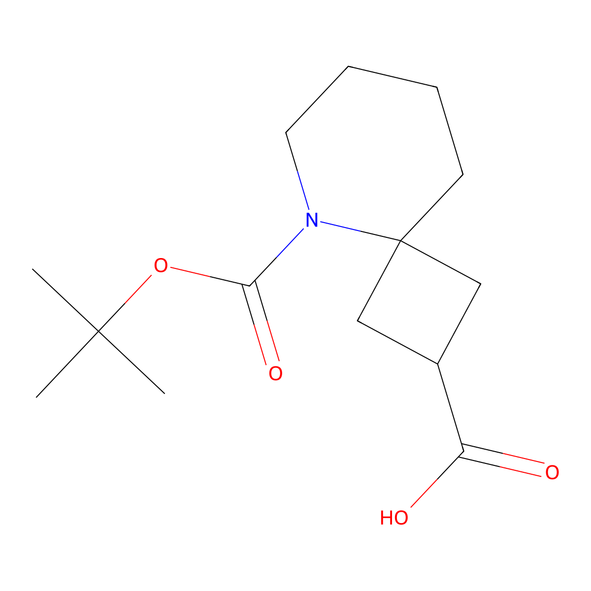 5-(Tert-butoxycarbonyl)-5-azaspiro[3.5]nonane-2-carboxylic acid molecular structure, CAS 2287315-41-5