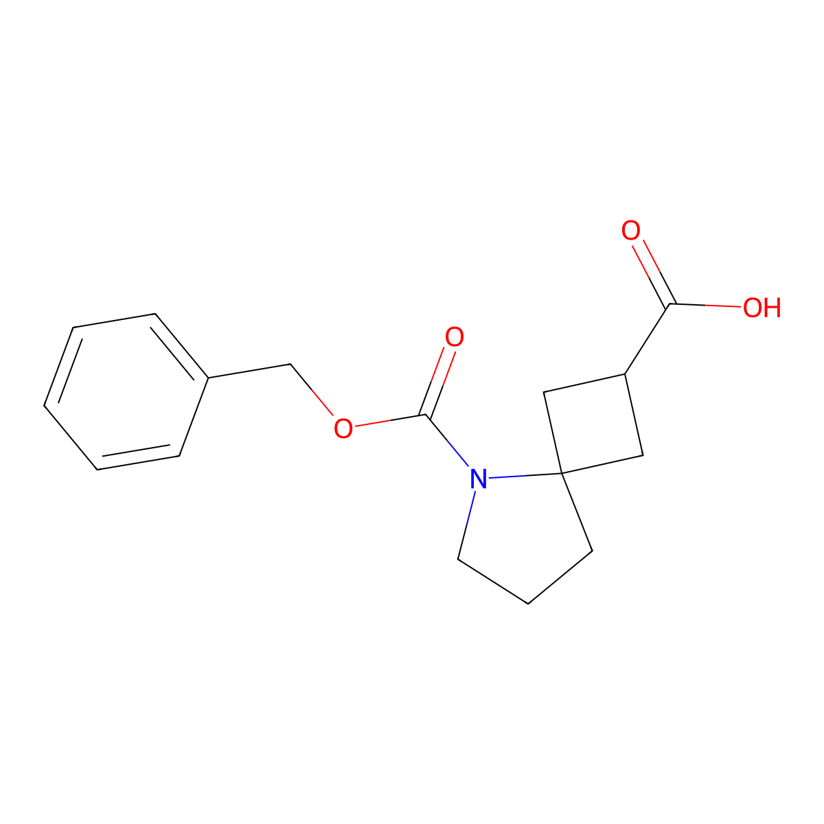 5-[(Benzyloxy)carbonyl]-5-azaspiro[3.4]octane-2-carboxylic acid molecular structure, CAS 2287315-75-5