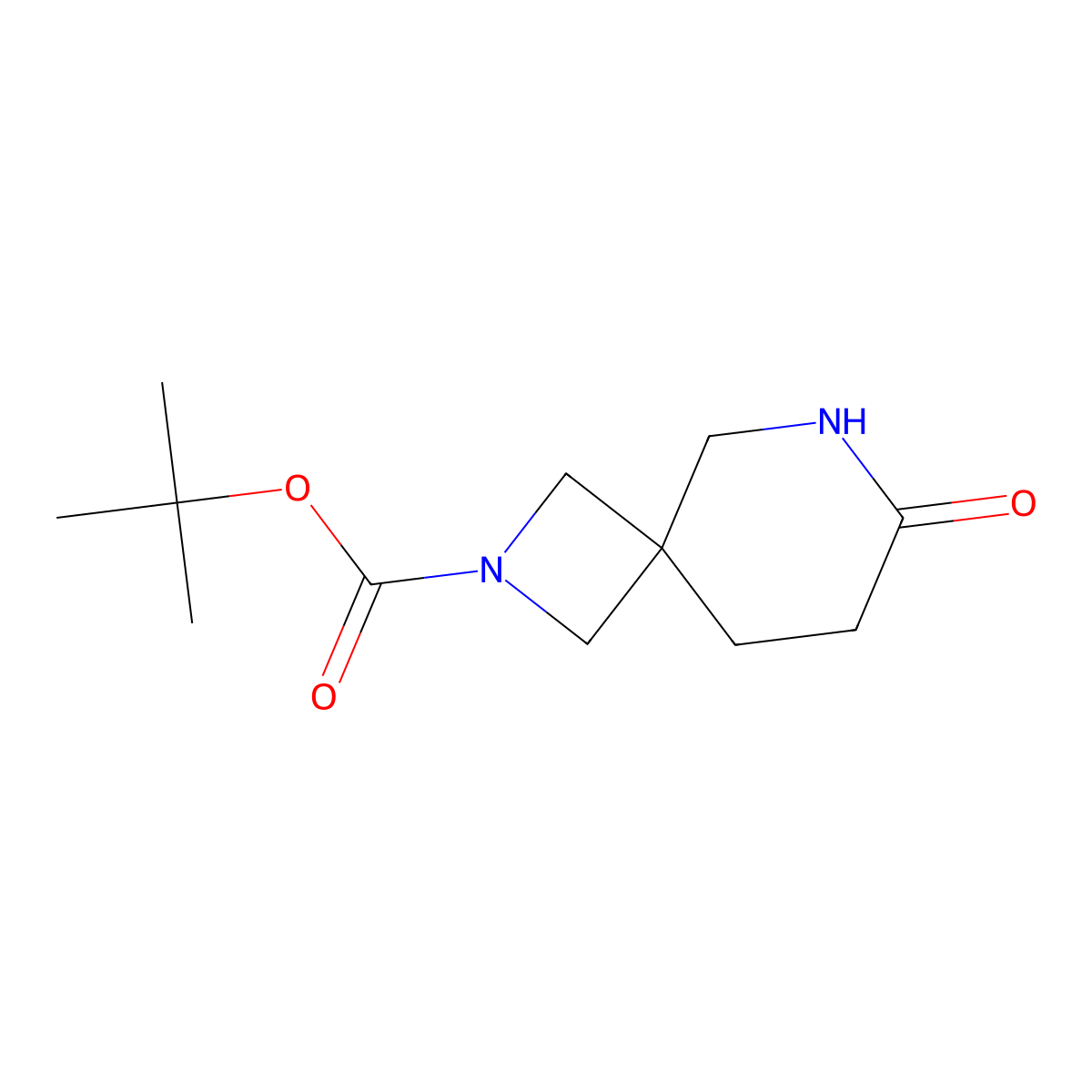 tert-Butyl 7-oxo-2,6-diazaspiro[3.5]nonane-2-carboxylate molecular structure, CAS 2287316-05-4