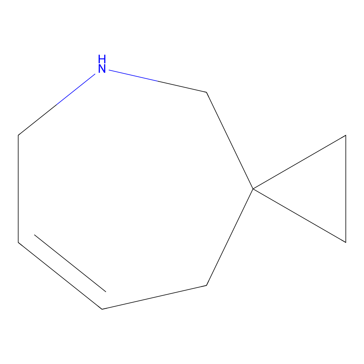 5-Azaspiro[2.6]non-7-ene molecular structure, CAS 2287316-06-5
