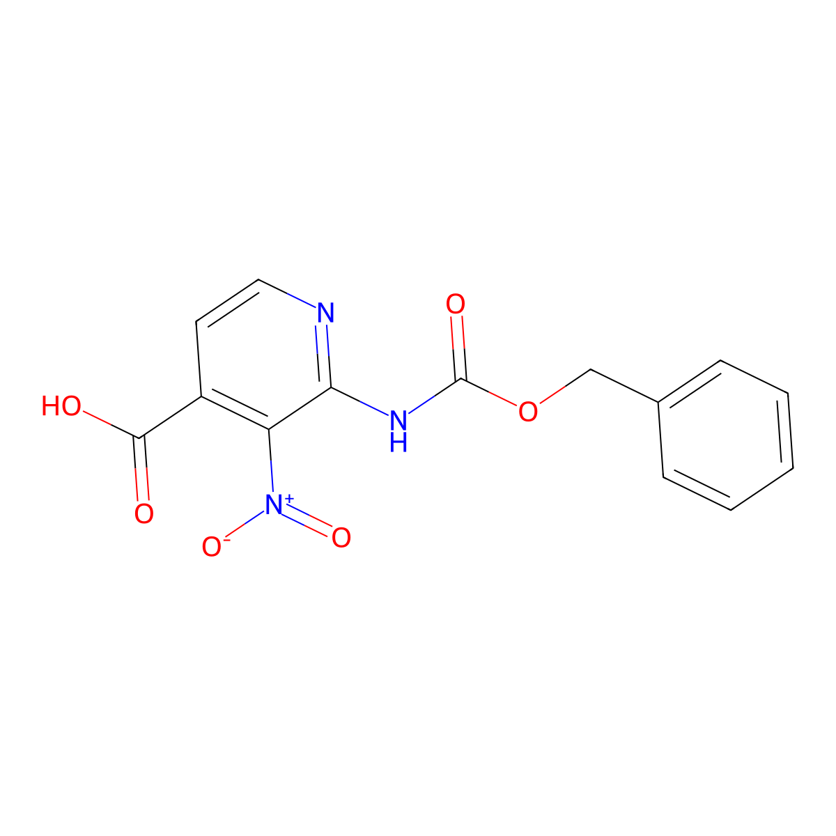 2-{[(Benzyloxy)carbonyl]amino}-3-nitropyridine-4-carboxylic acid molecular structure, CAS 2287316-19-0