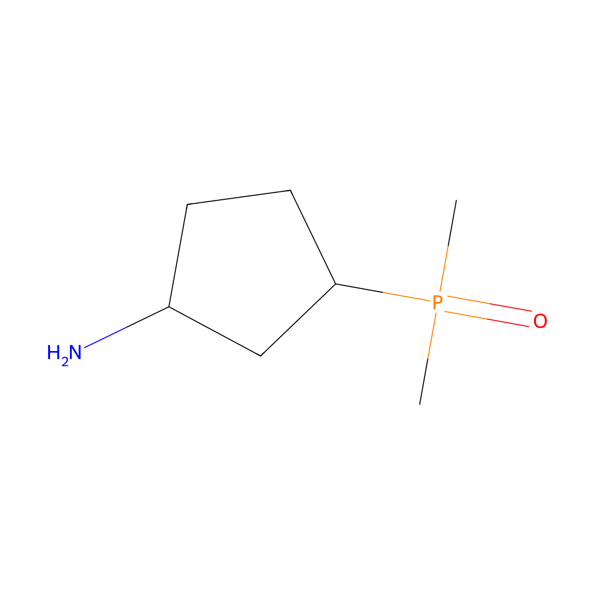3-(Dimethylphosphoryl)cyclopentan-1-amine molecular structure, CAS 2287316-25-8