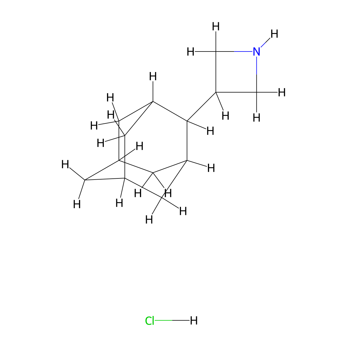 3-(Adamantan-2-yl)azetidine hydrochloride molecular structure, CAS 2287316-88-3