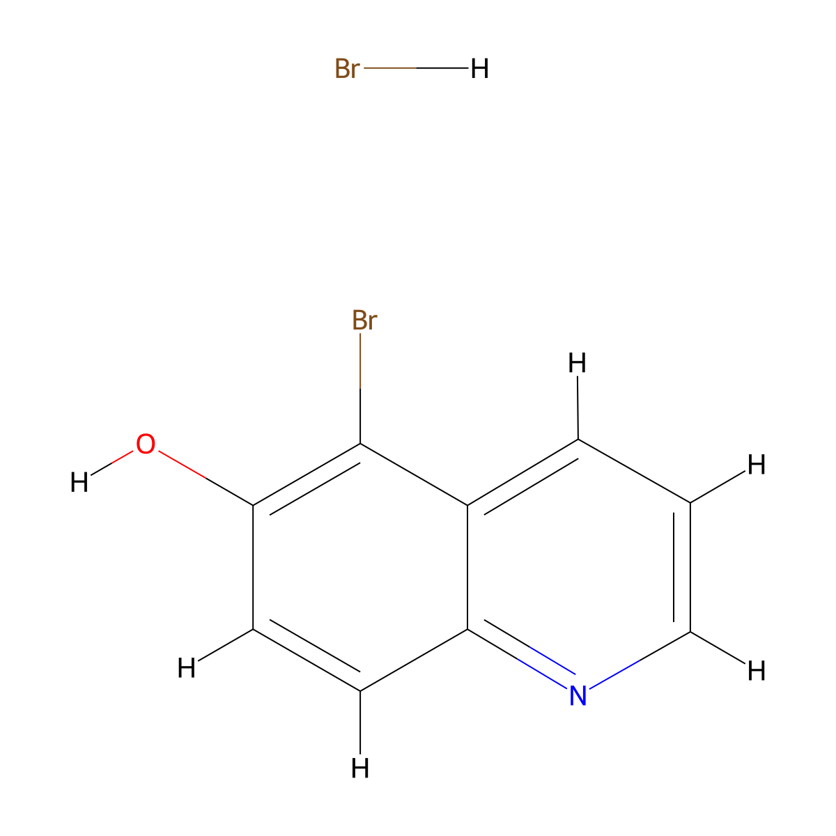 5-Bromoquinolin-6-ol hydrobromide molecular structure, CAS 2287317-39-7