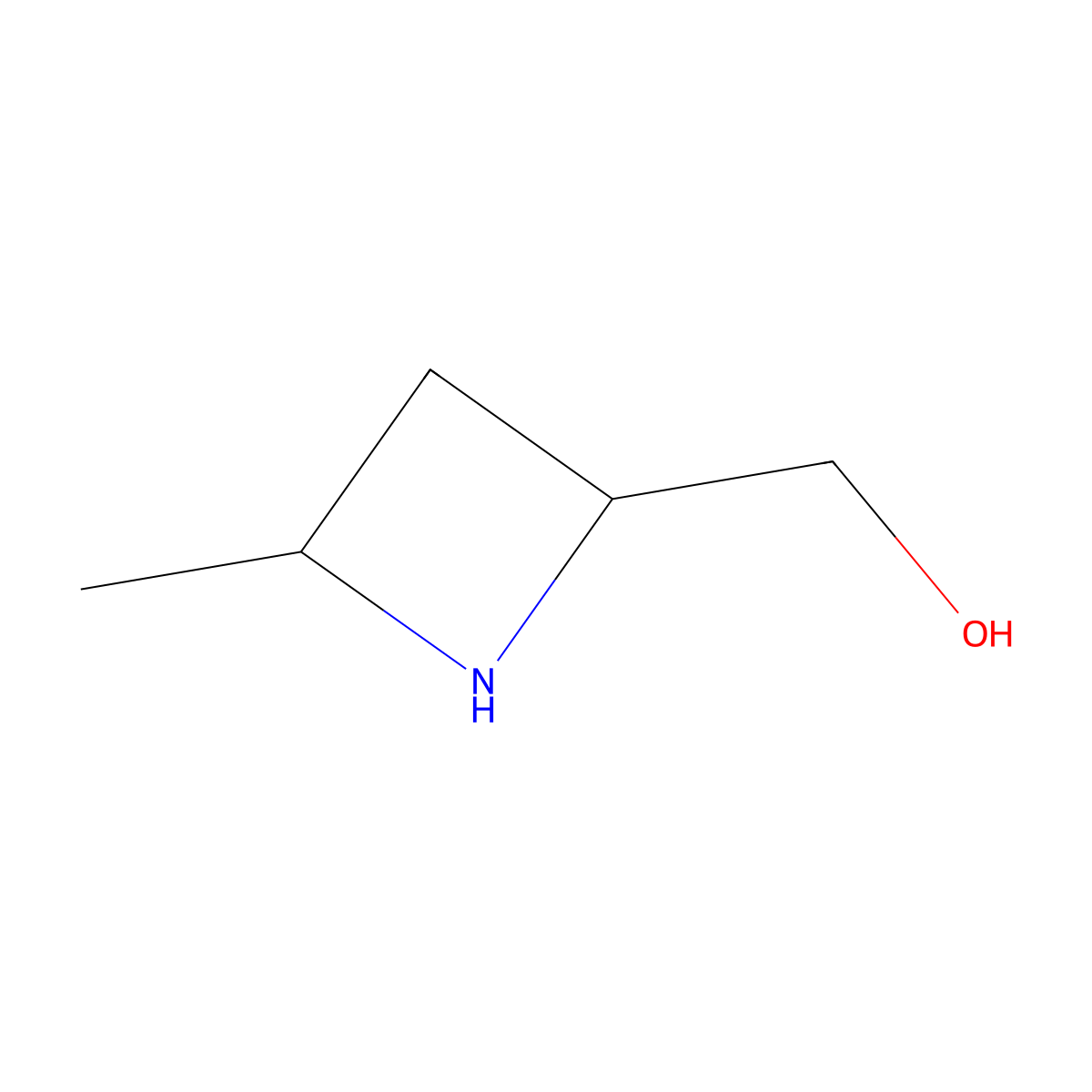 (4-Methylazetidin-2-yl)methanol molecular structure, CAS 2287317-70-6