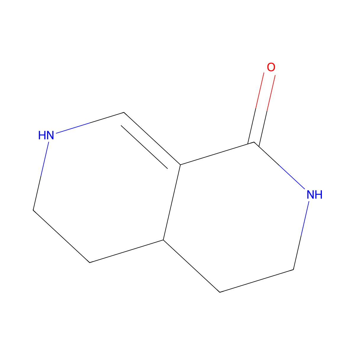1,2,3,4,4a,5,6,7-Octahydro-2,7-naphthyridin-1-one molecular structure, CAS 2287317-74-0