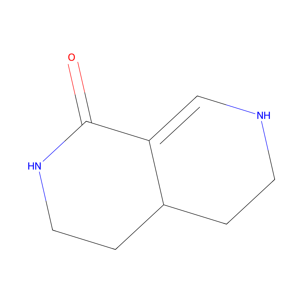 1,2,3,4,4a,5,6,7-Octahydro-2,7-naphthyridin-1-one molecular structure, CAS 2287317-74-0