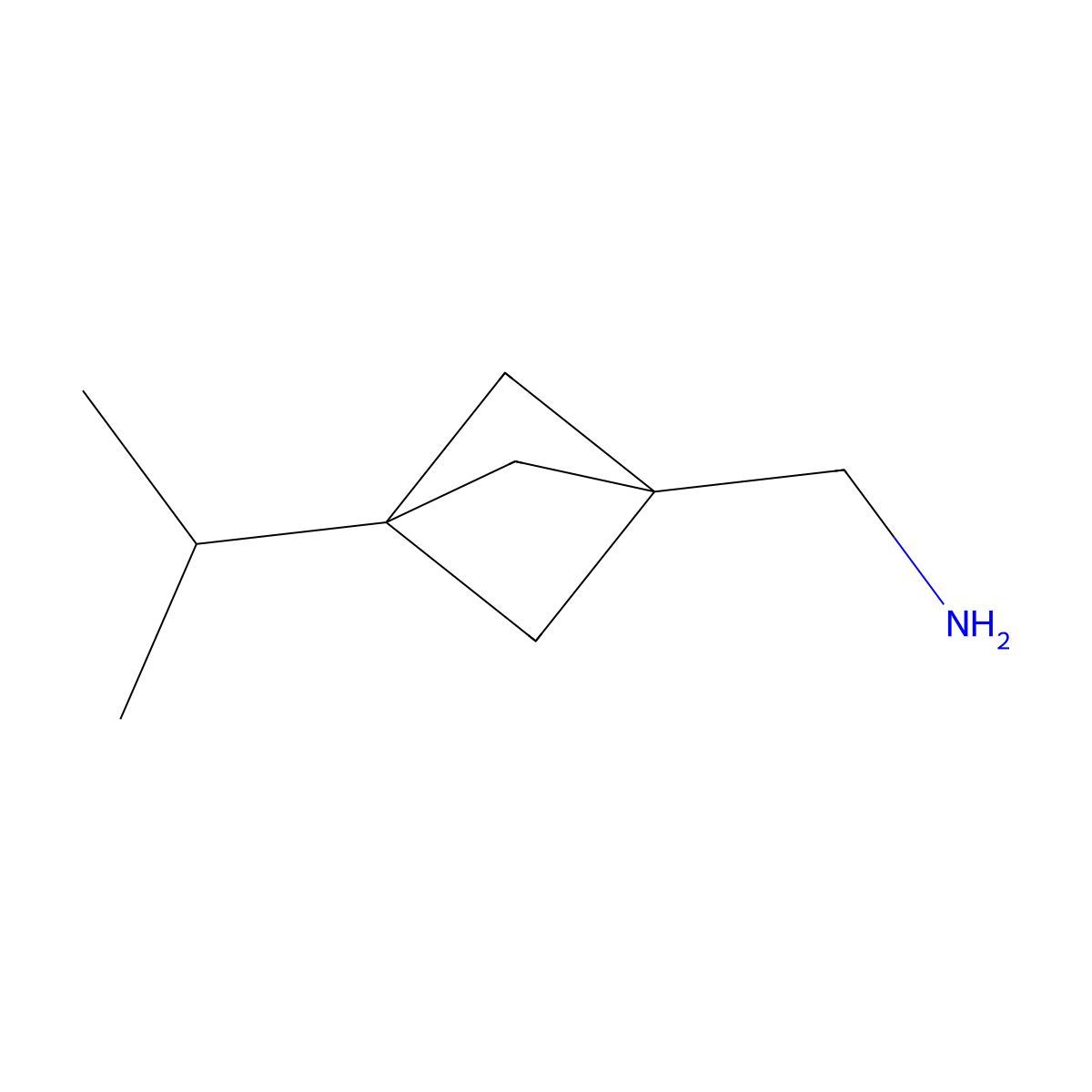 1-[3-(Propan-2-yl)bicyclo[1.1.1]pentan-1-yl]methanamine molecular structure, CAS 2287318-15-2