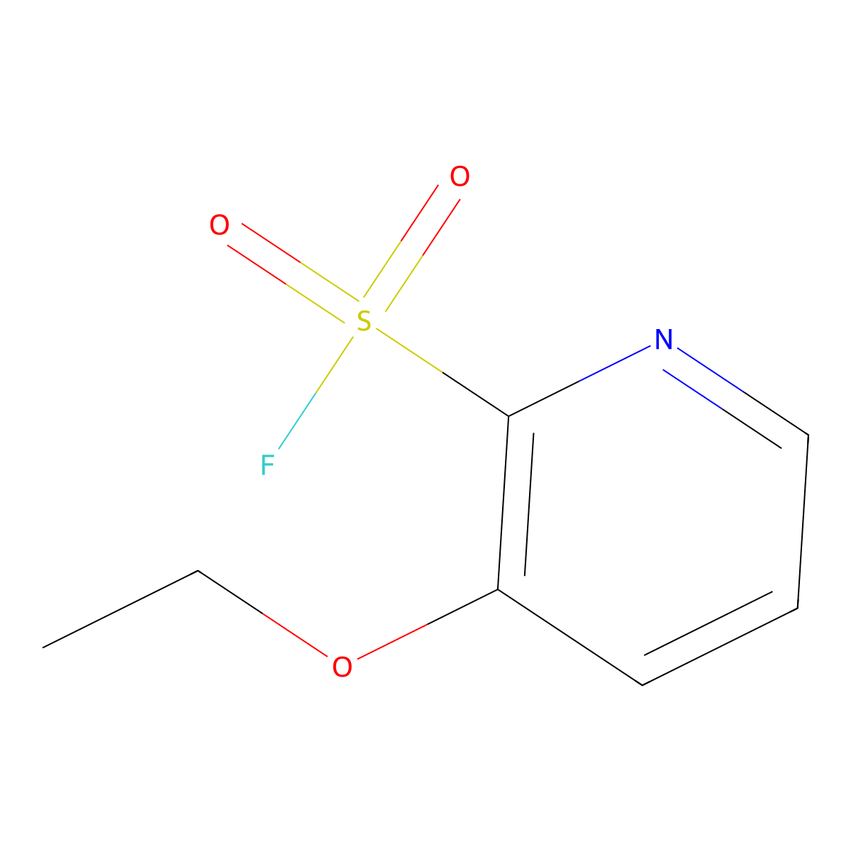 3-Ethoxypyridine-2-sulfonyl fluoride molecular structure, CAS 2287320-55-0