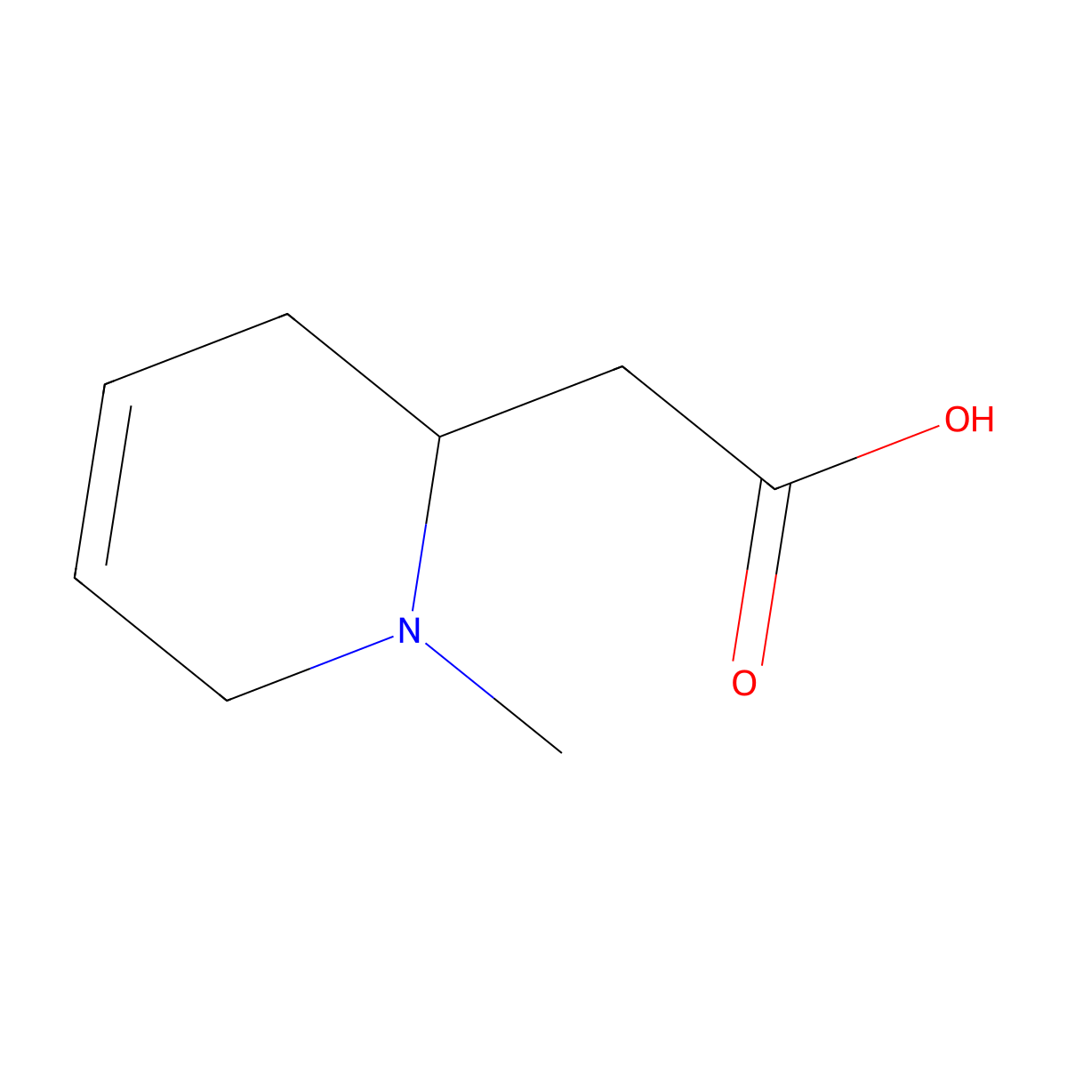 2-(1-Methyl-1,2,3,6-tetrahydropyridin-2-yl)acetic acid molecular structure, CAS 2287331-11-5