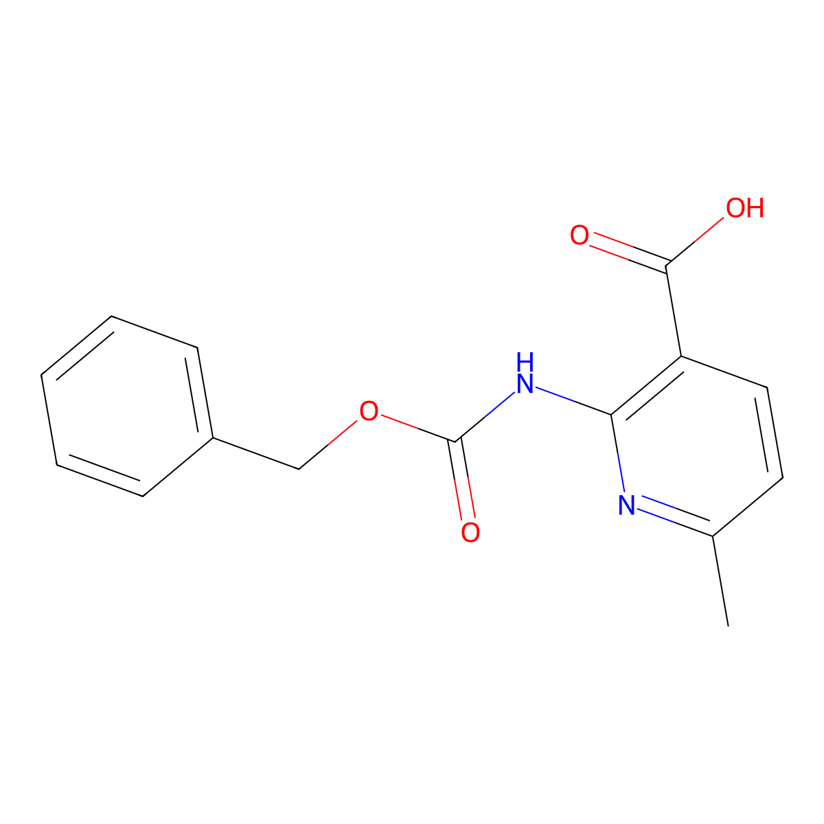 2-{[(Benzyloxy)carbonyl]amino}-6-methylpyridine-3-carboxylic acid molecular structure, CAS 2287331-33-1
