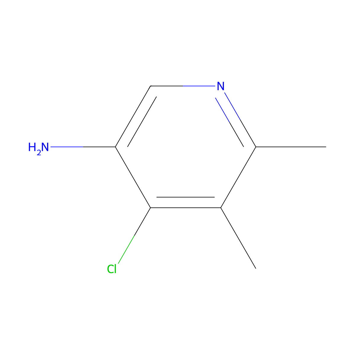 4-Chloro-5,6-dimethylpyridin-3-amine molecular structure, CAS 2287331-76-2