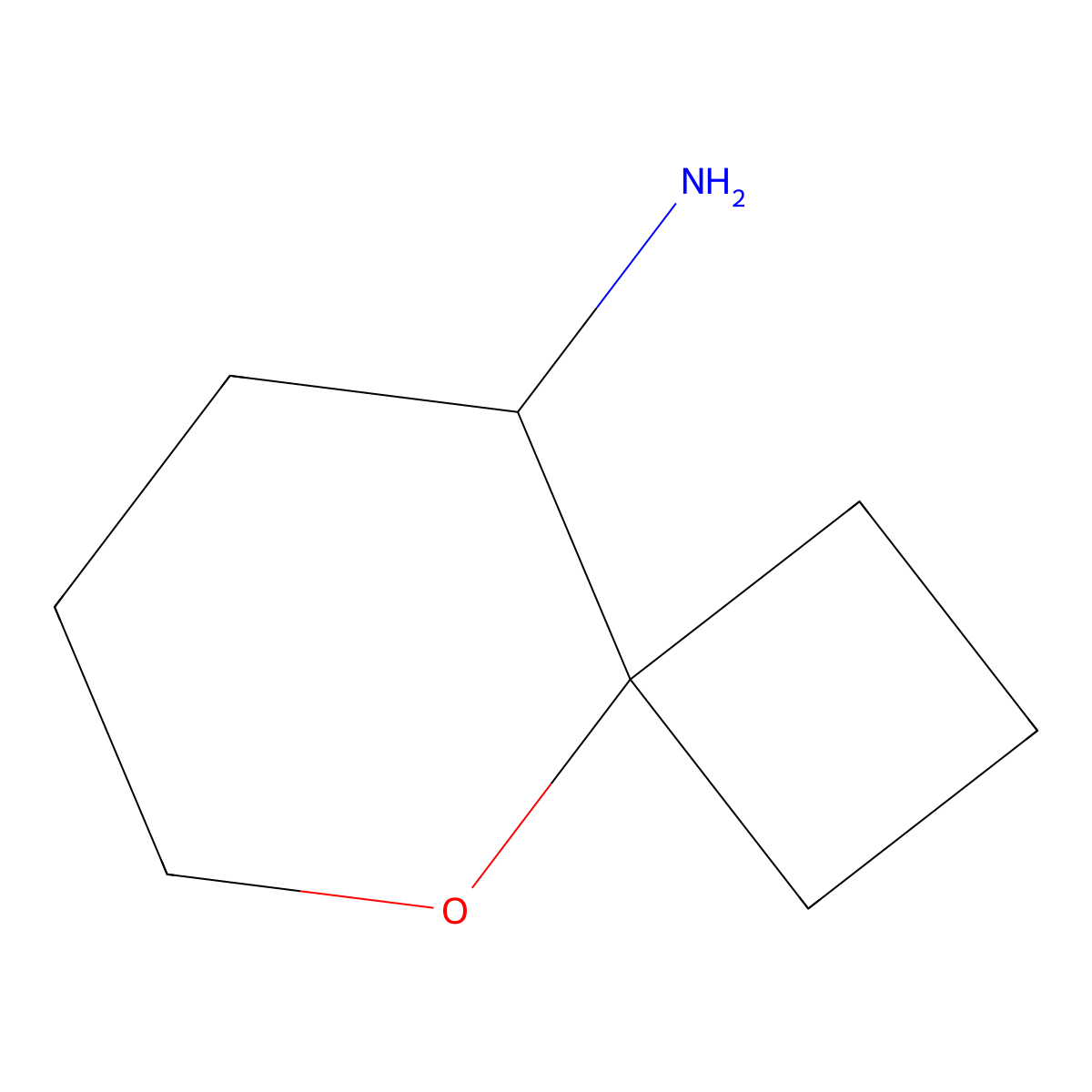 5-Oxaspiro[3.5]nonan-9-amine molecular structure, CAS 2287331-83-1