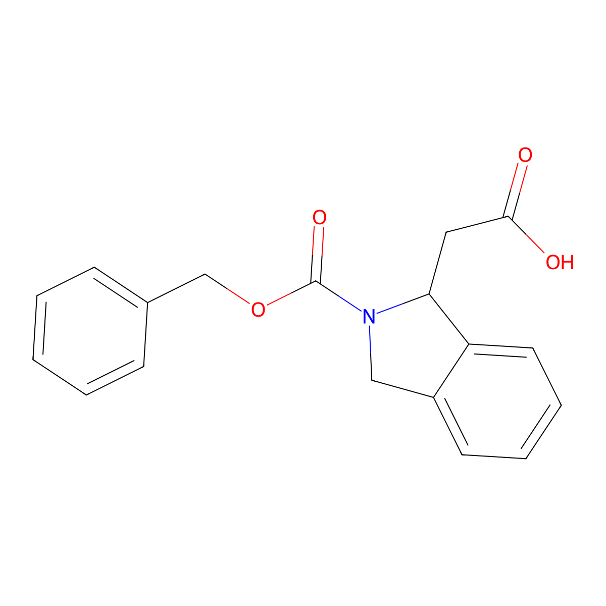 2-{2-[(benzyloxy)carbonyl]-2,3-dihydro-1H-isoindol-1-yl}acetic acid molecular structure, CAS 2287332-70-9