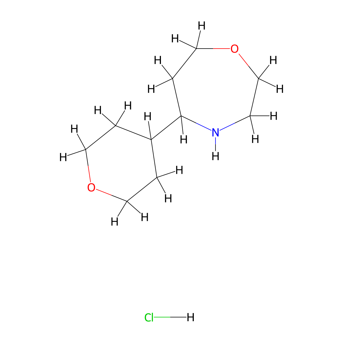 5-(Oxan-4-yl)-1,4-oxazepane hydrochloride molecular structure, CAS 2287333-88-2