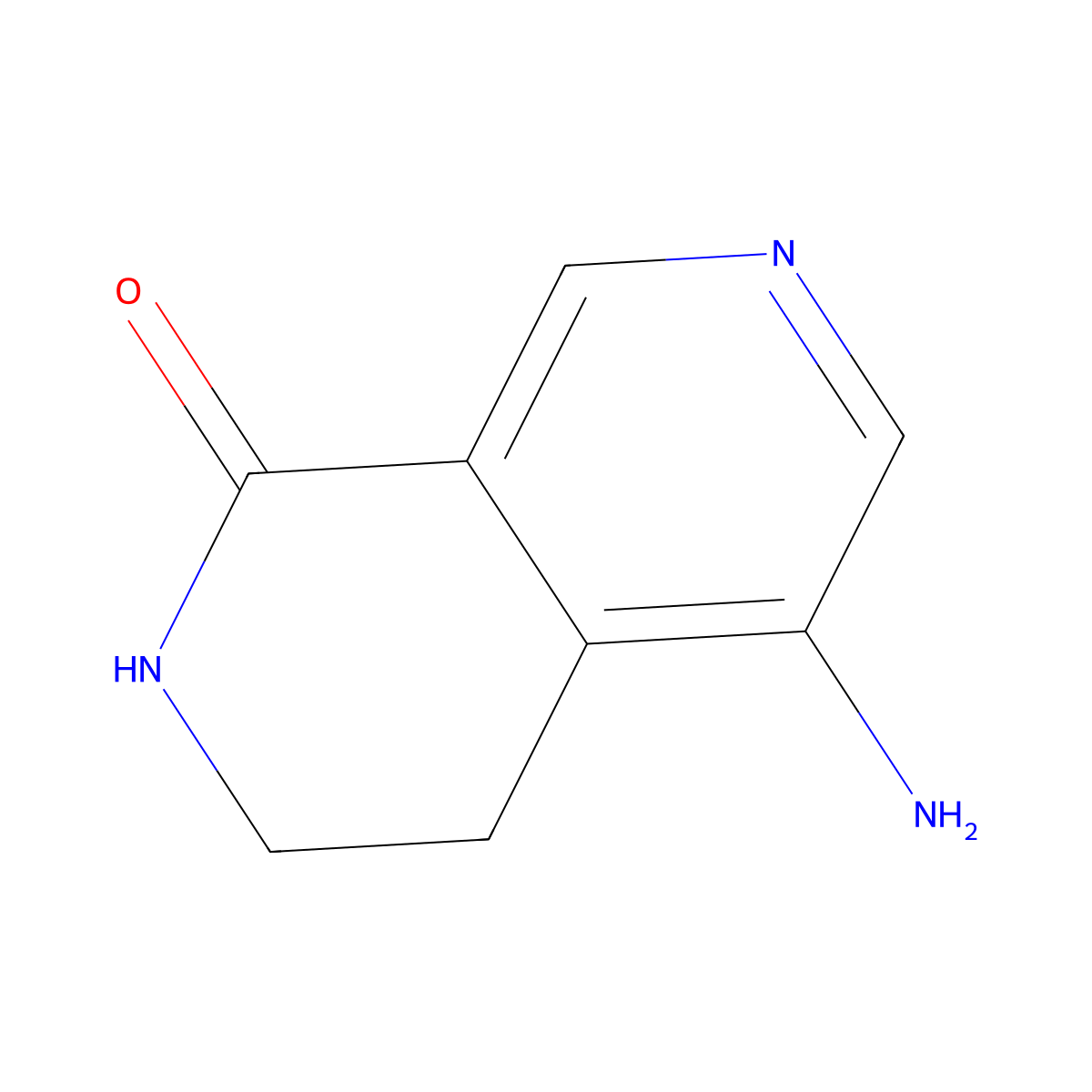 5-Amino-1,2,3,4-tetrahydro-2,7-naphthyridin-1-one molecular structure, CAS 2287334-13-6