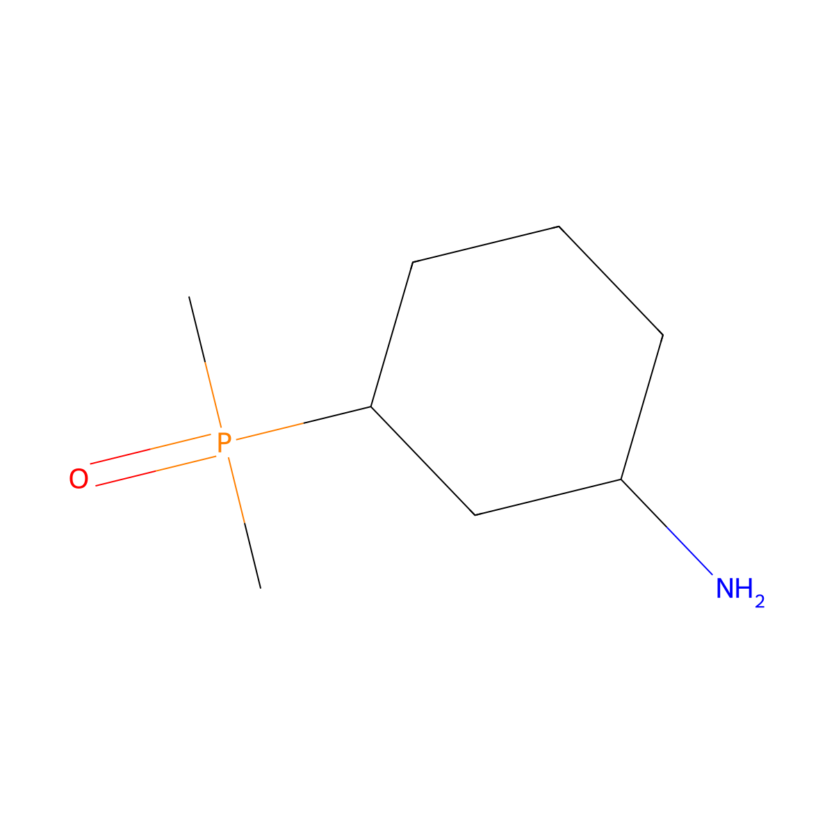 3-(dimethylphosphoryl)cyclohexan-1-amine, Mixture of diastereomers molecular structure, CAS 2287334-82-9