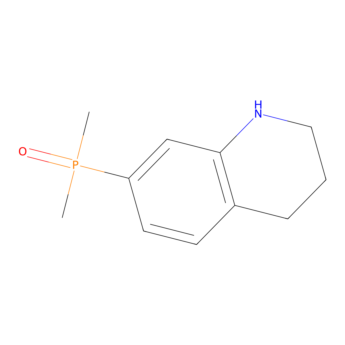 Dimethyl(1,2,3,4-tetrahydroquinolin-7-yl)phosphine oxide molecular structure, CAS 2287334-96-5