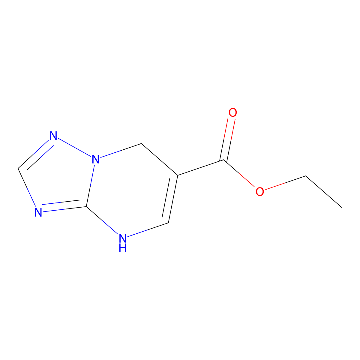 ethyl 4H,7H-[1,2,4]triazolo[1,5-a]pyrimidine-6-carboxylate molecular structure, CAS 2287340-21-8