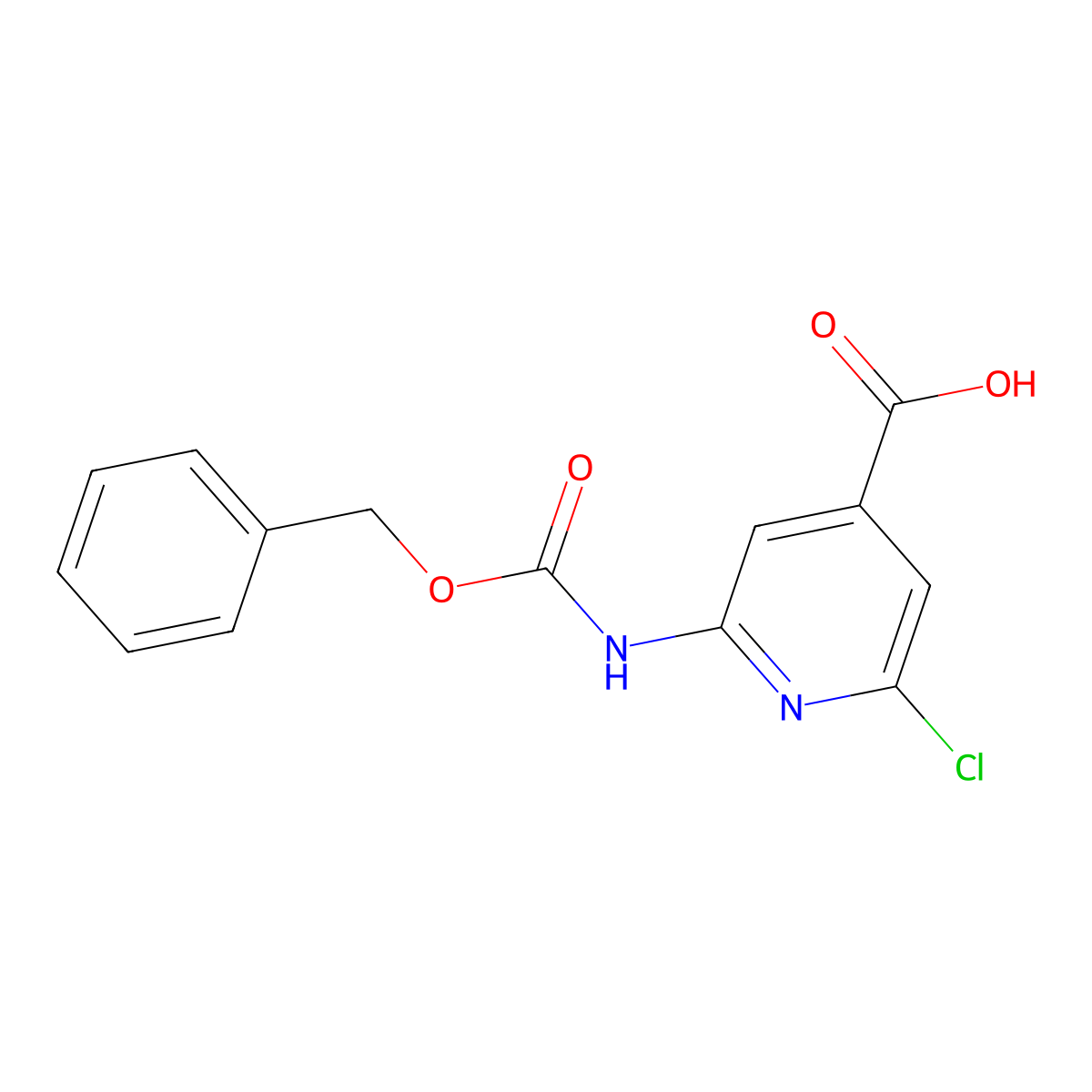 2-{[(Benzyloxy)carbonyl]amino}-6-chloropyridine-4-carboxylic acid molecular structure, CAS 2287340-35-4