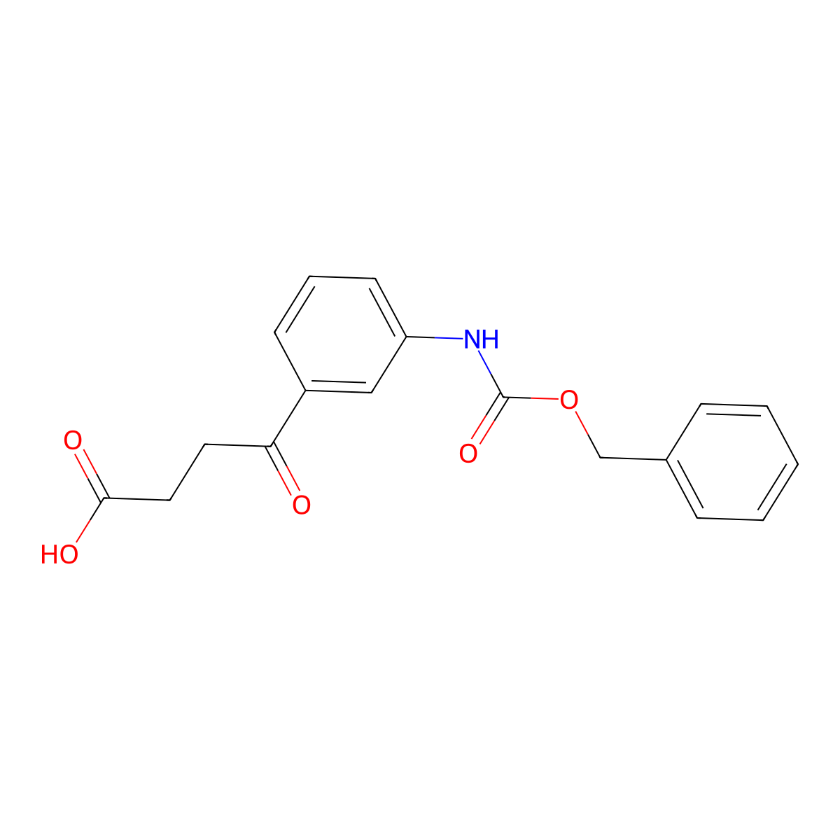 4-(3-{[(Benzyloxy)carbonyl]amino}phenyl)-4-oxobutanoic acid molecular structure, CAS 2287341-14-2