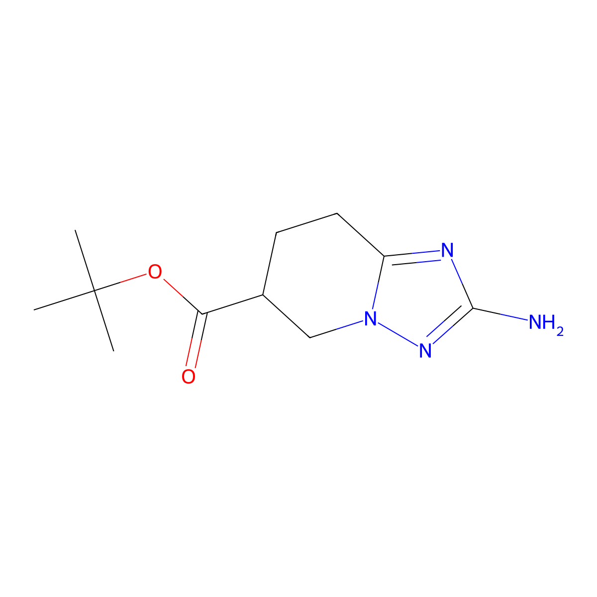 tert-butyl 2-amino-5H,6H,7H,8H-[1,2,4]triazolo[1,5-a]pyridine-6-carboxylate molecular structure, CAS 2287341-29-9