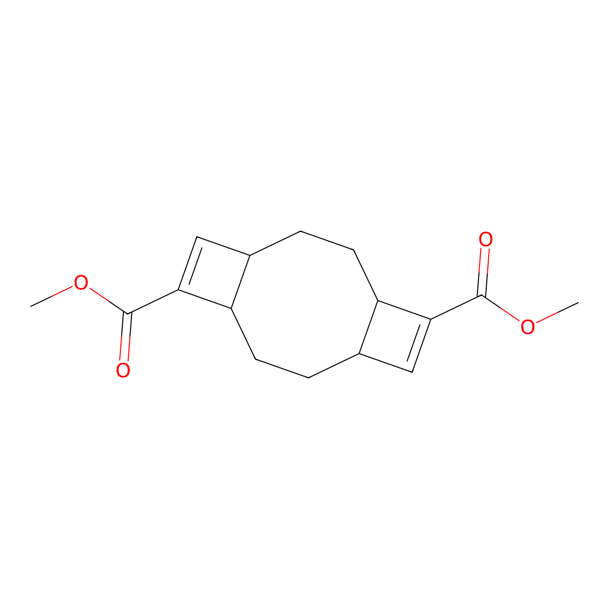 5,11-Dimethyl tricyclo[8.2.0.0,4,7]dodeca-5,11-diene-5,11-dicarboxylate molecular structure, CAS 2287341-50-6