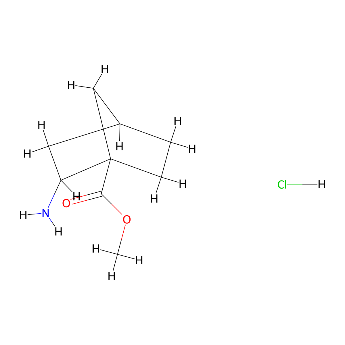 Methyl2-aminobicyclo[2.2.1]heptane-1-carboxylatehydrochloride molecular structure, CAS 2287342-48-5
