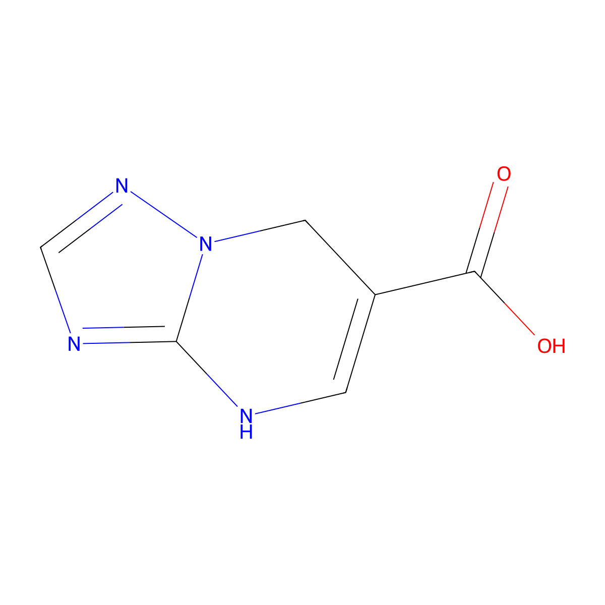 4H,7H-[1,2,4]triazolo[1,5-a]pyrimidine-6-carboxylicacid molecular structure, CAS 2287342-70-3