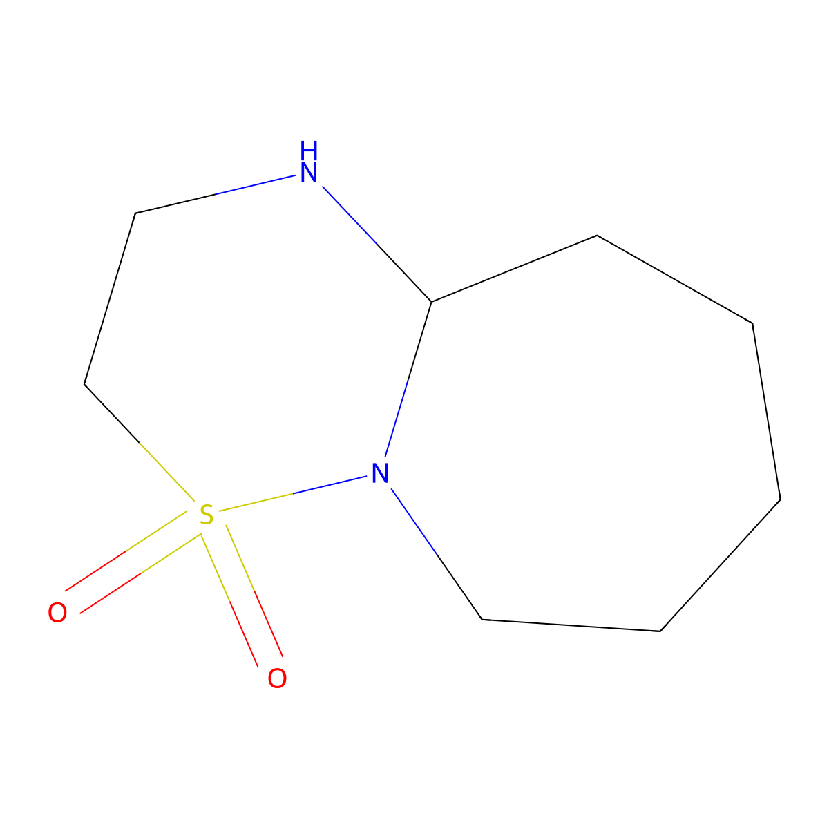octahydro-1H-4lambda6-[1,2,4]thiadiazino[2,3-a]azepine-4,4-dione molecular structure, CAS 2287343-70-6