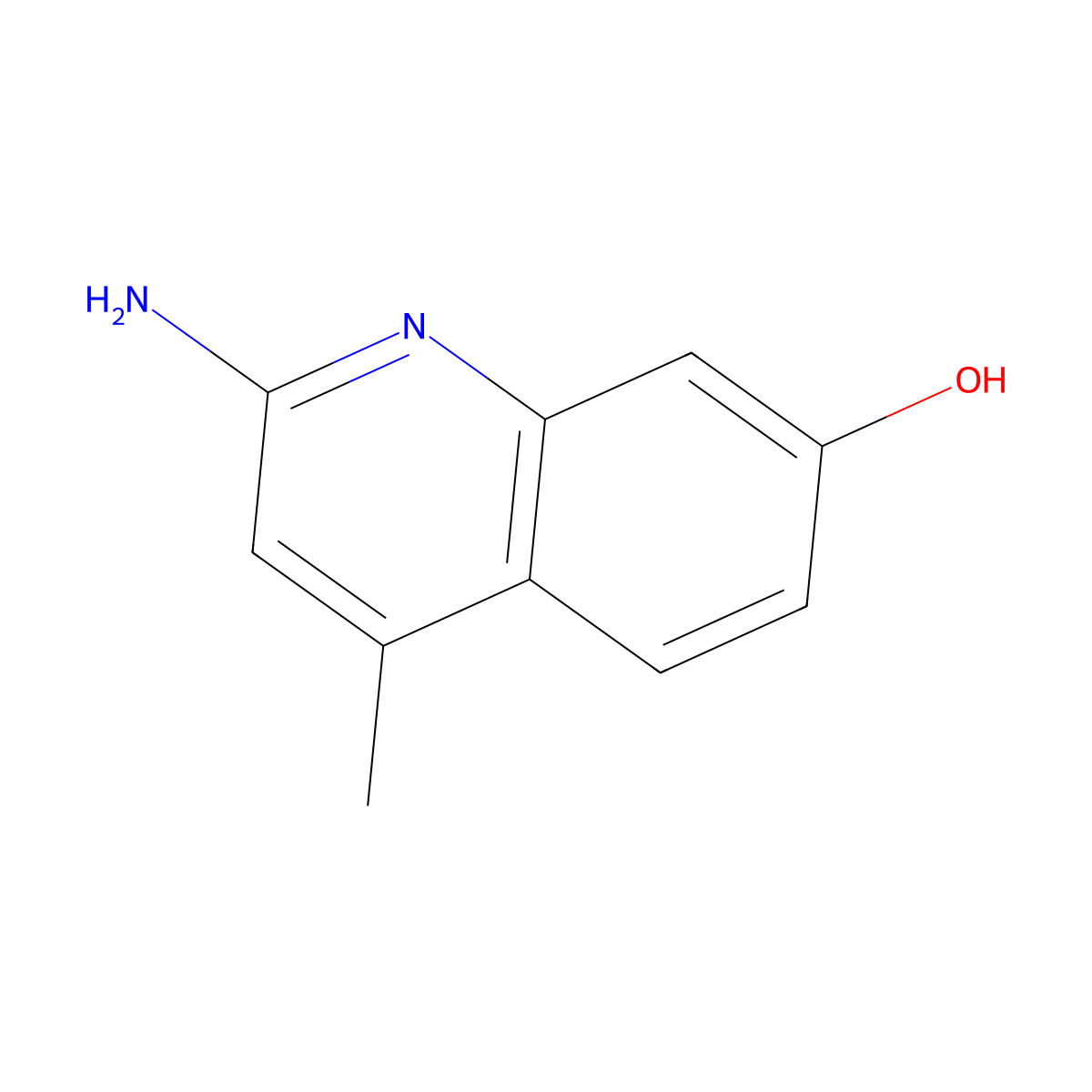 2-Amino-4-methylquinolin-7-ol molecular structure, CAS 2287344-17-4