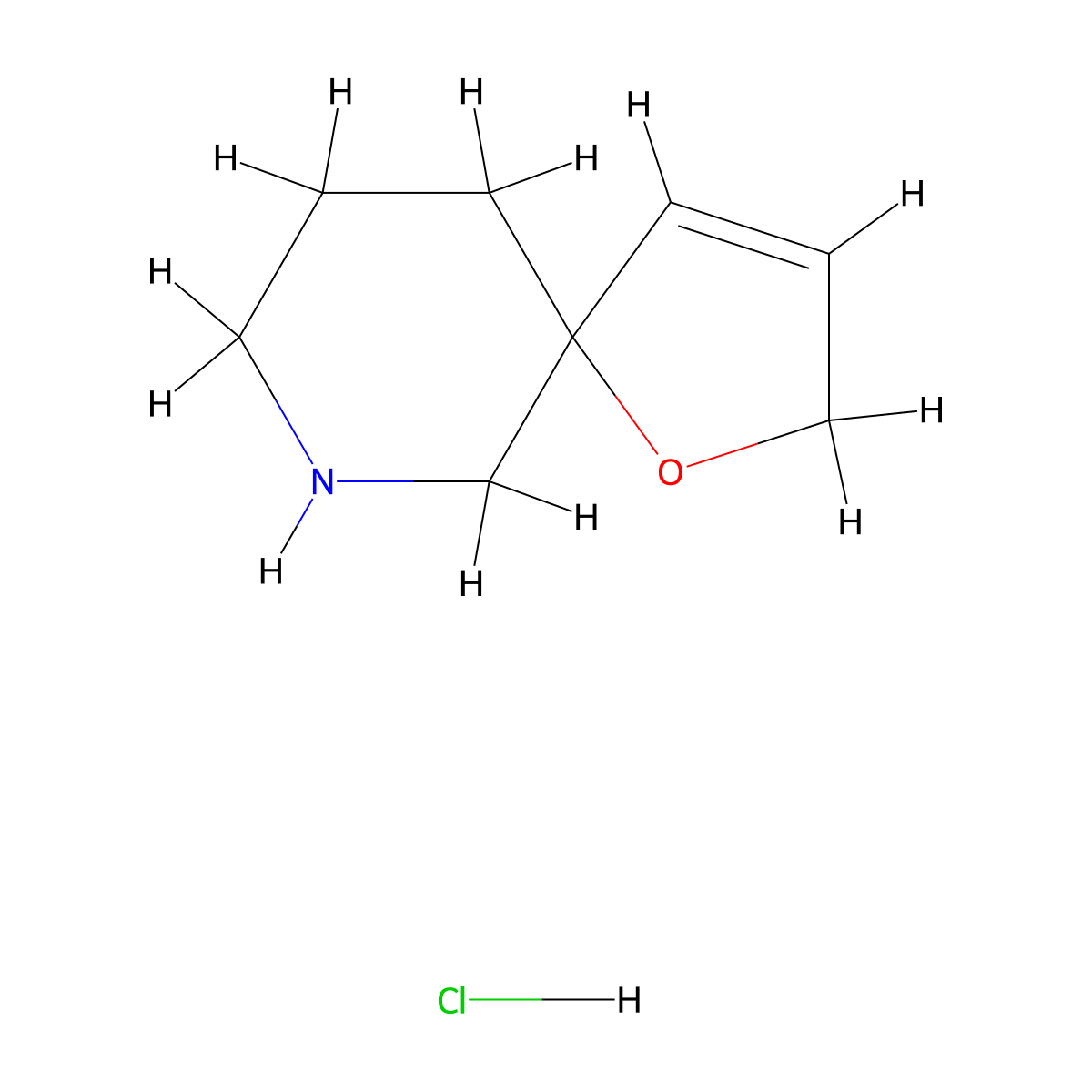 1-Oxa-7-azaspiro[4.5]dec-3-ene hydrochloride molecular structure, CAS 2287345-28-0