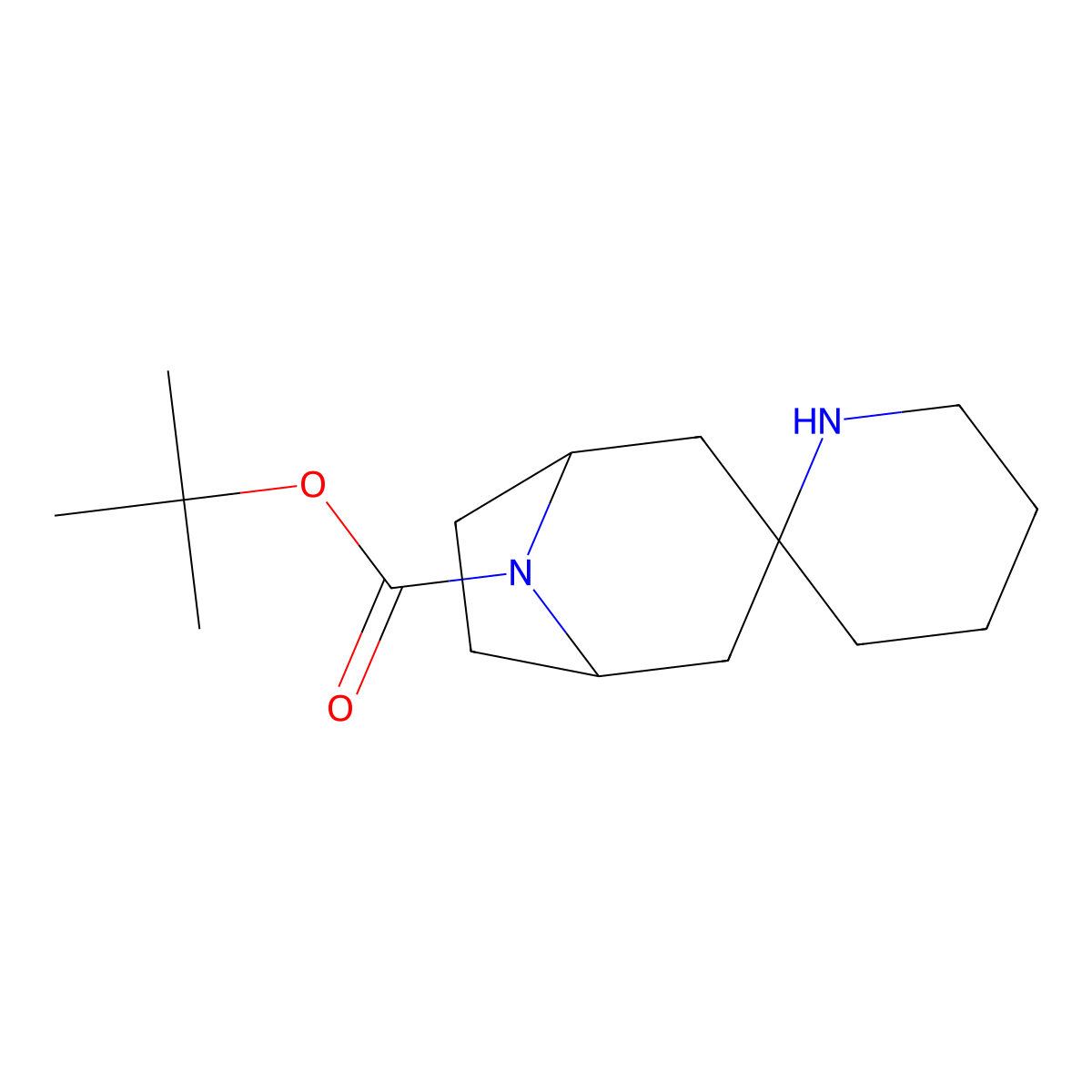 Tert-butyl 8-azaspiro[bicyclo[3.2.1]octane-3,2'-piperidine]-8-carboxylate molecular structure, CAS 2287345-38-2