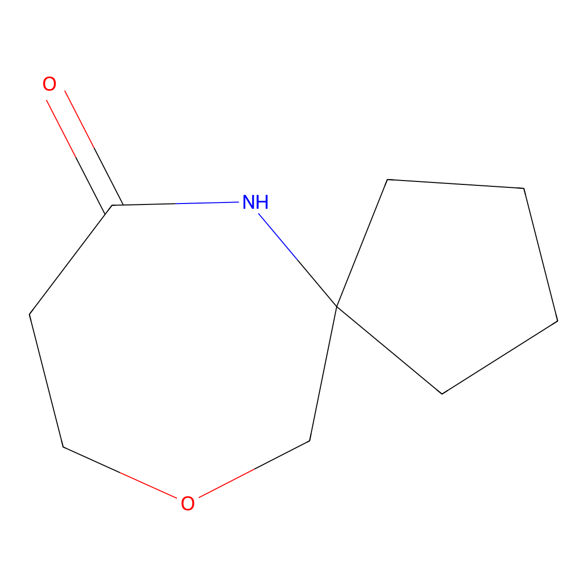 10-Oxa-6-azaspiro[4.6]undecan-7-one molecular structure, CAS 2287345-51-9