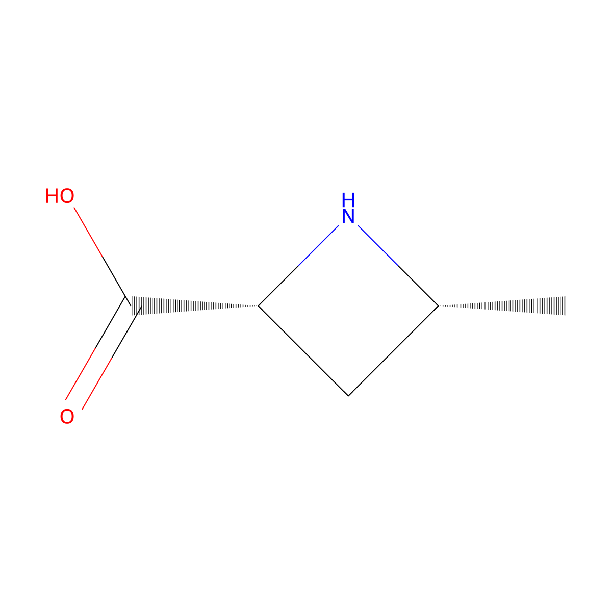 (2R,4R)-4-Methylazetidine-2-carboxylic acid molecular structure, CAS 2287347-25-3