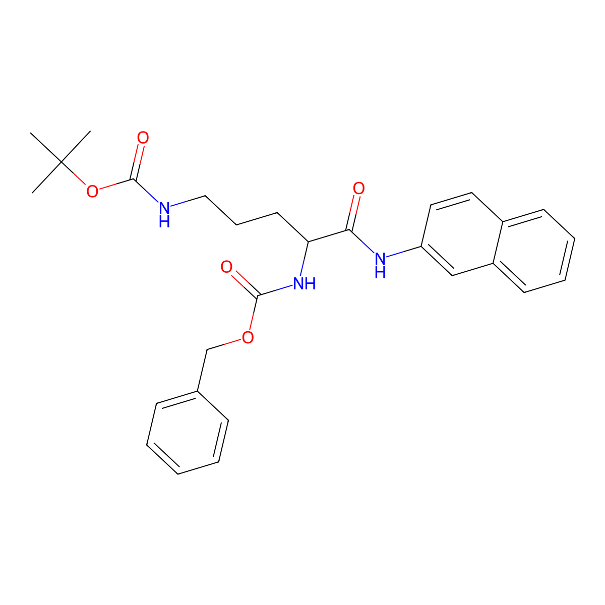 tert-Butyl N-[(4S)-4-{[(benzyloxy)carbonyl]amino}-4-[(naphthalen-2-yl)carbamoyl]butyl]carbamate molecular structure, CAS 2287347-78-6