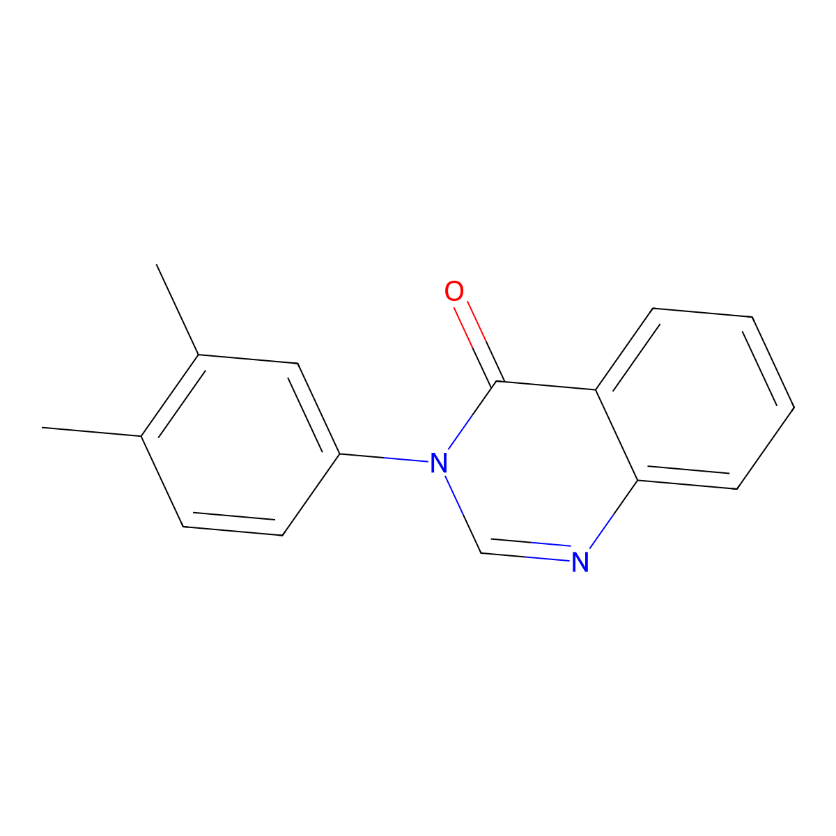 3-(3,4-Dimethylphenyl)quinazolin-4-one molecular structure, CAS 22874-40-4