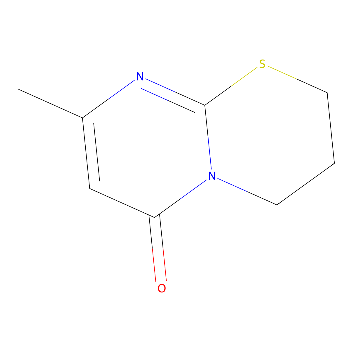 8-methyl-2H,3H,4H,6H-pyrimido[2,1-b][1,3]thiazin-6-one molecular structure, CAS 22874-49-3