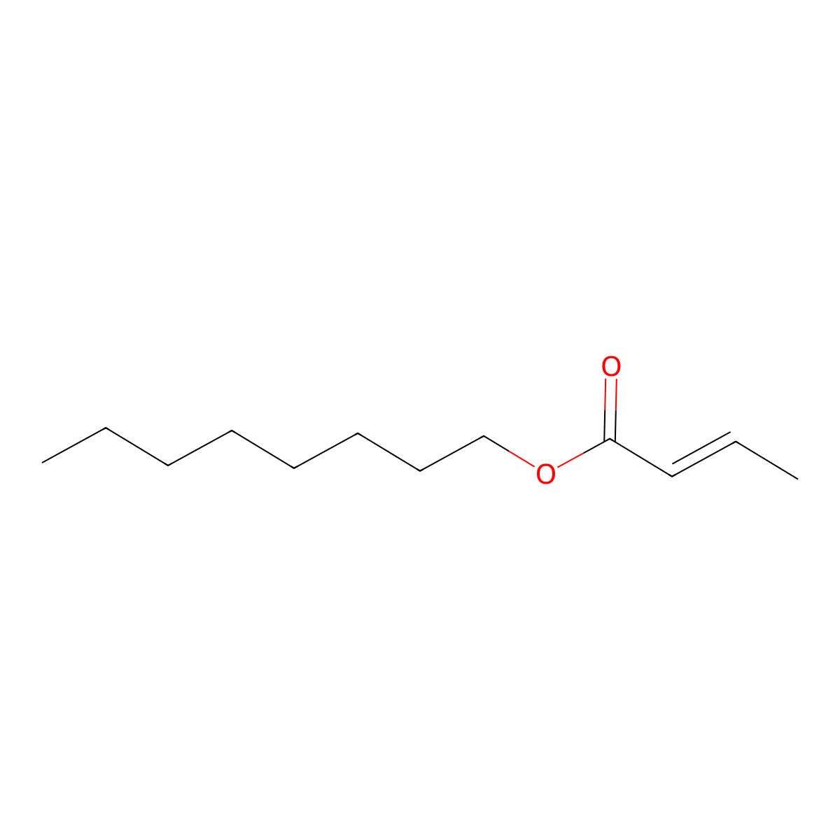 2-Butenoic acid, octyl ester molecular structure, CAS 22874-79-9