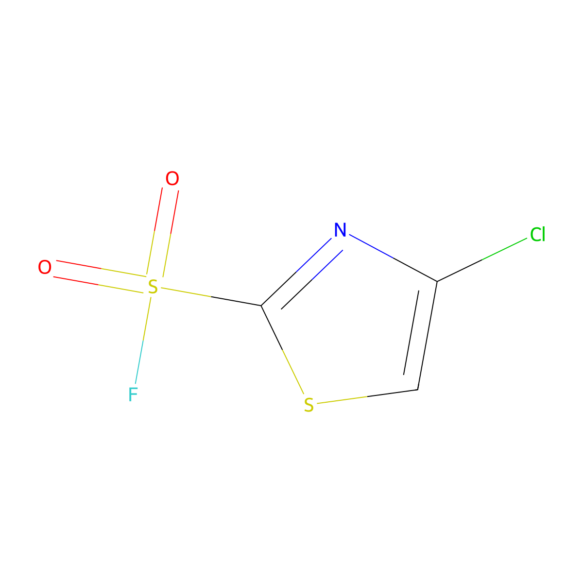 4-Chloro-1,3-thiazole-2-sulfonyl fluoride molecular structure, CAS 2287451-36-7
