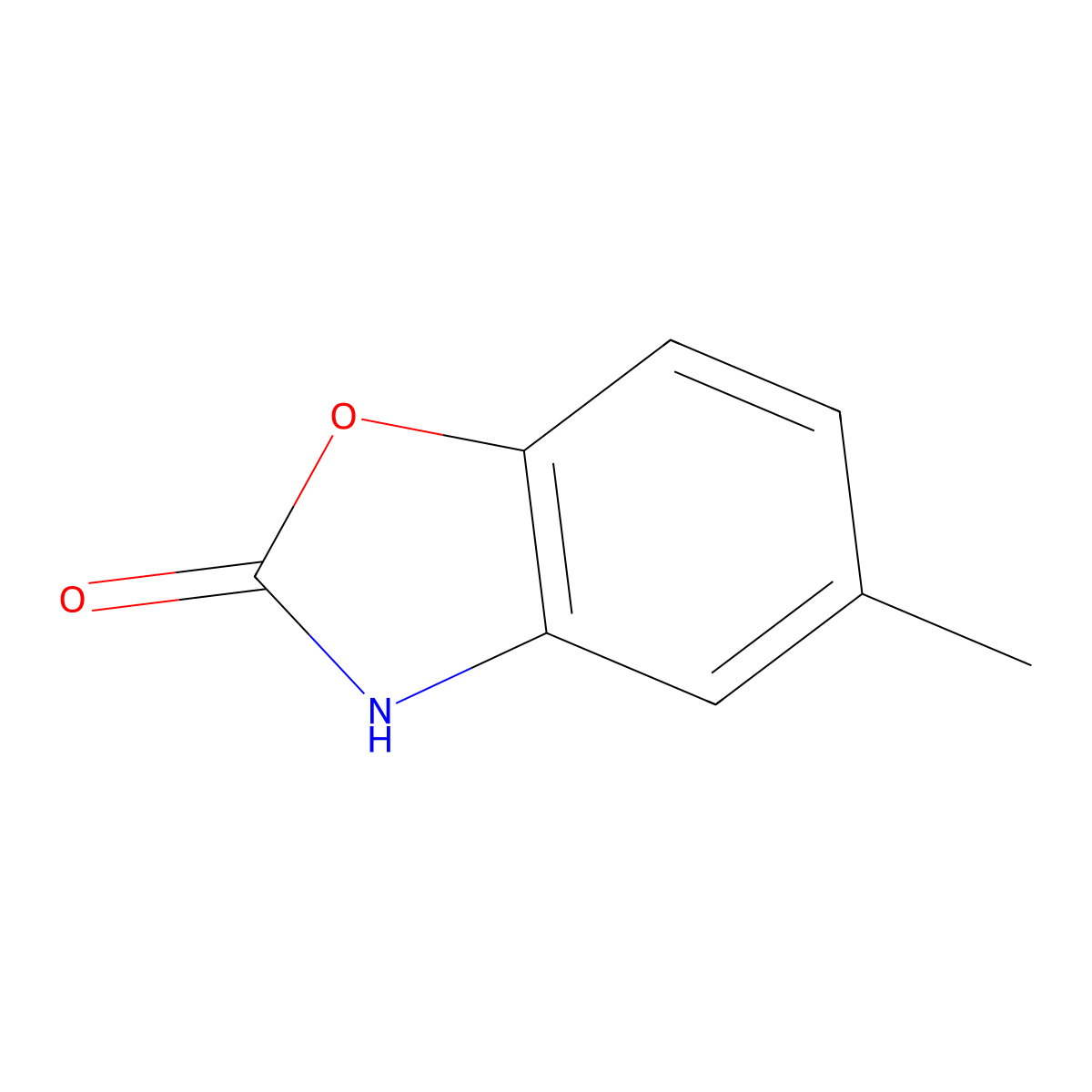 5-Methyl-2,3-dihydro-1,3-benzoxazol-2-one molecular structure, CAS 22876-15-9
