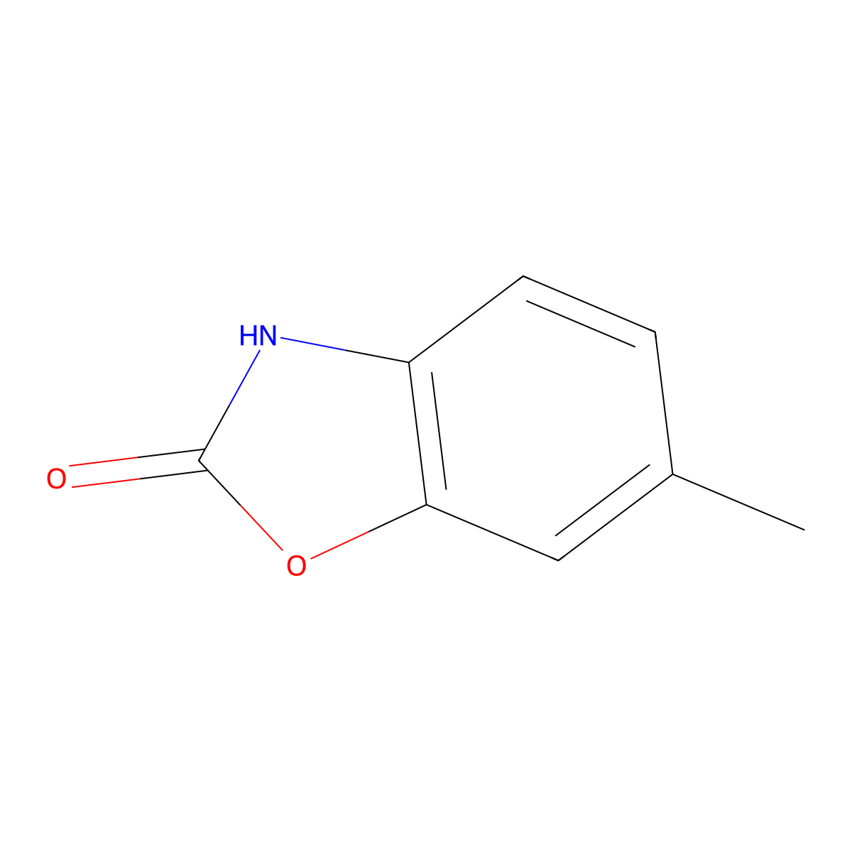 6-methyl-1,3-benzoxazol-2(3H)-one molecular structure, CAS 22876-16-0