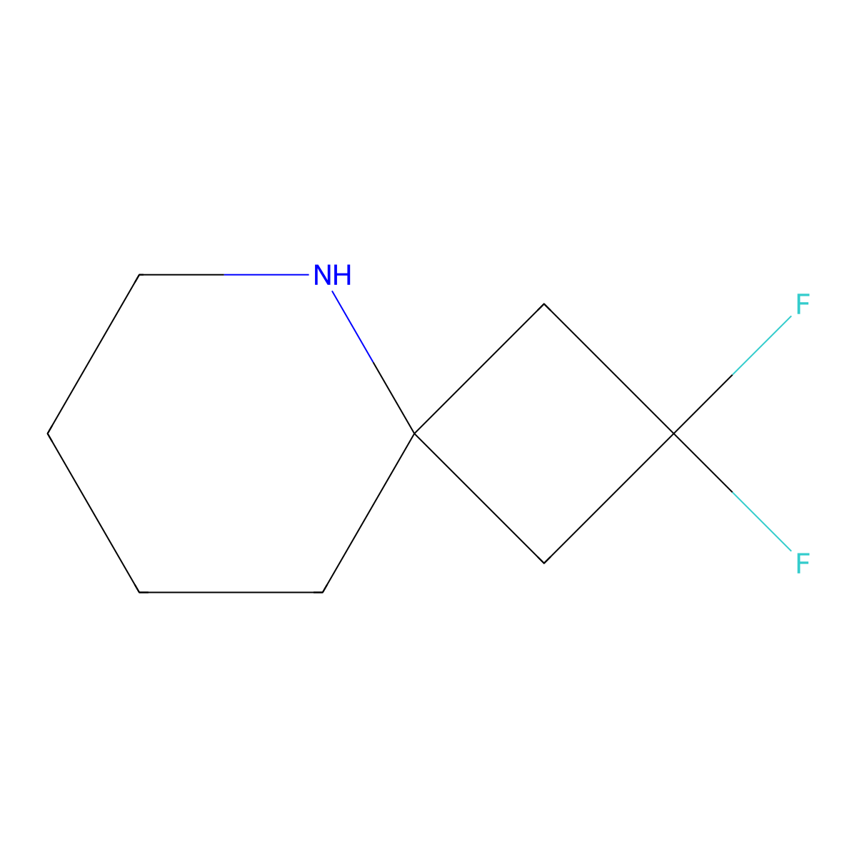 2,2-Difluoro-5-azaspiro[3.5]nonane molecular structure, CAS 2287861-88-3