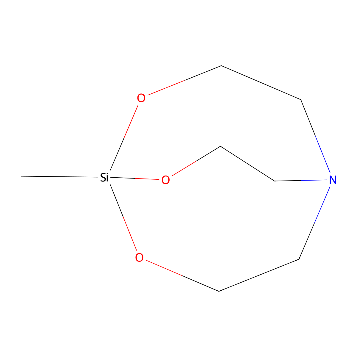 Methylsilatrane molecular structure, CAS 2288-13-3