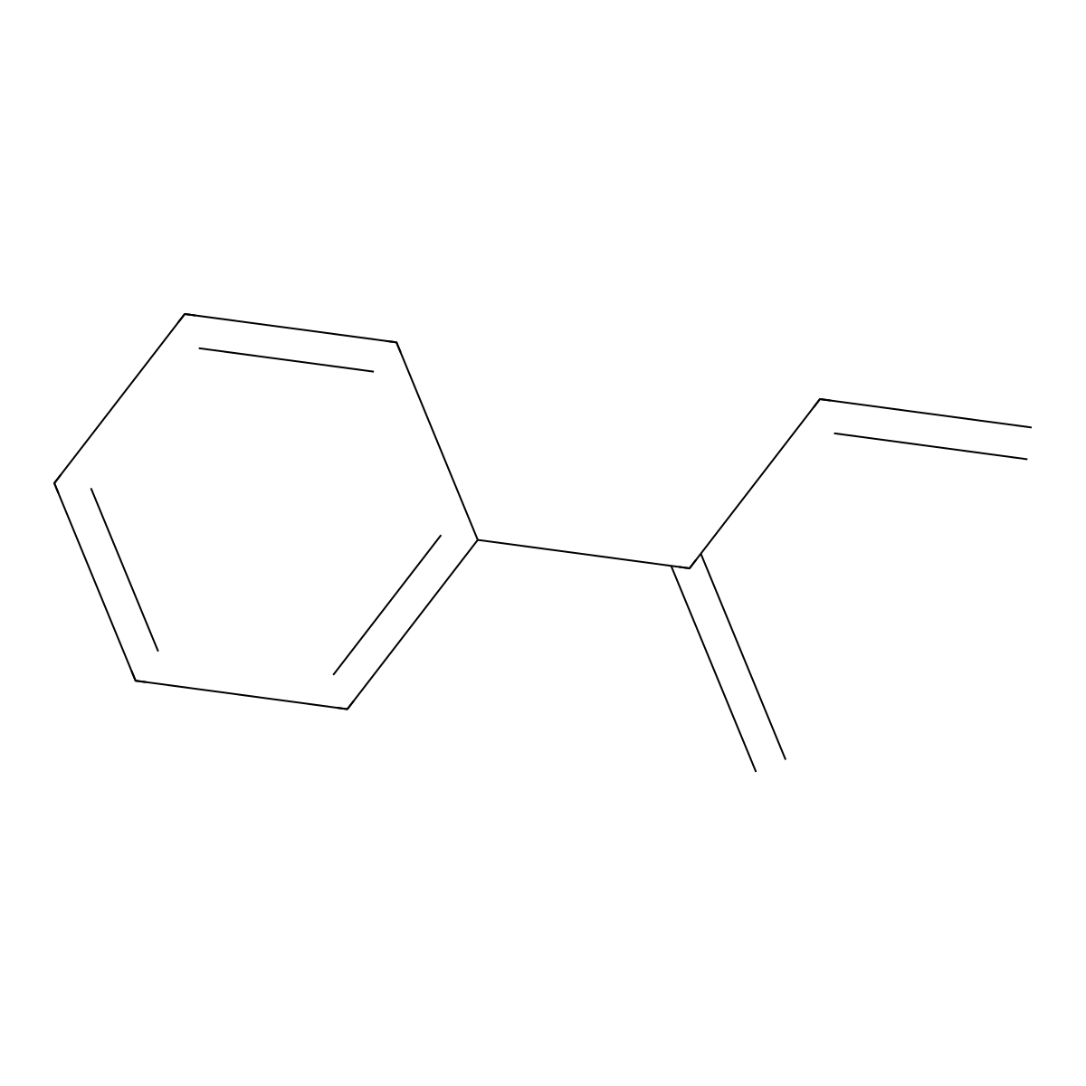 Benzene, (1-methylene-2-propenyl)- molecular structure, CAS 2288-18-8